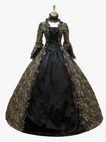 18th Century Medieval Gothic dress Renaissance LACE Dress Masquerade Costume Ball Gown vestido Dresses Plus size S-XXXXXL
