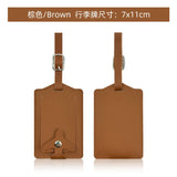 New Airplane Buckle Anti Lost Luggage Tags Thickened Flip Cover Luggage Tag Boarding Pass Suitcase Label Name ID Address Lable