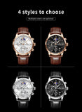 LIGE Casual Men Watch Luxury Leather Waterproof Sport Quartz Wristwatch Chronograph Military Watch for Men Relogio Masculino