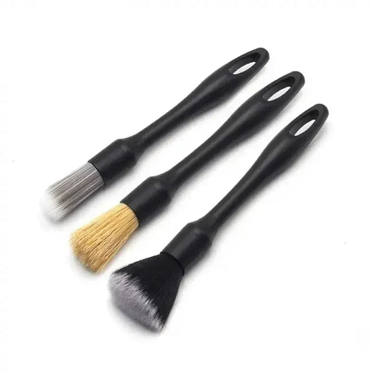 3PCS  Automotive Interior Detail  Brush Set Soft Synthetic  Wool  Instrument  Panel Clearance Air Conditioning Outlet Dust Brush