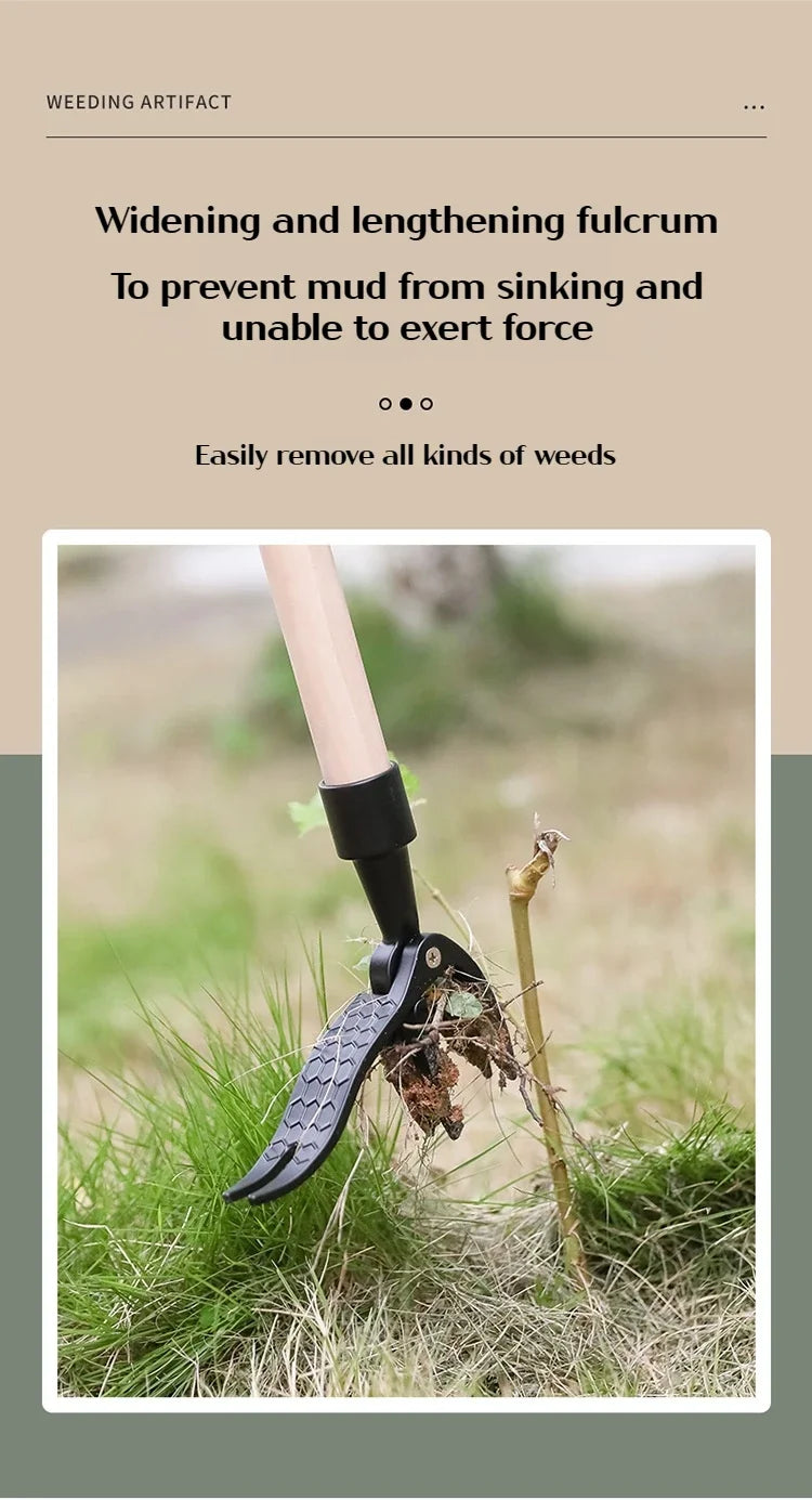 Stand Up Weed Puller Tool with Screw Holes Portable Weeding Head Replacement Gardening Digging Weeder Removal Accessory