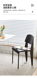 American Retro Dining Chair. Dopamine Chair Solid Wood Vitra Chair. Household Light Luxury High-end Backrest Chair