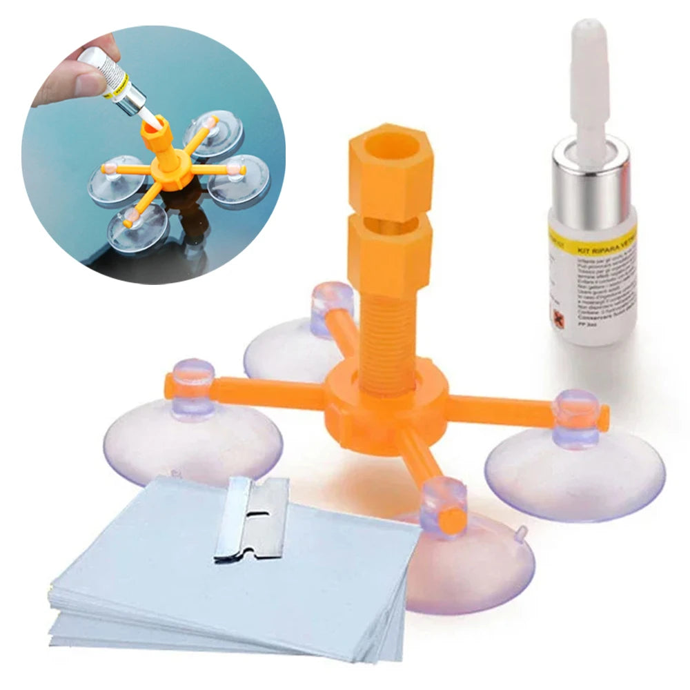 New Upgrade Car Windshield Repair Tool Cracked Glass Repair Fluid DIY Auto Window Cracks Restore Scratch Repair Car Accessories