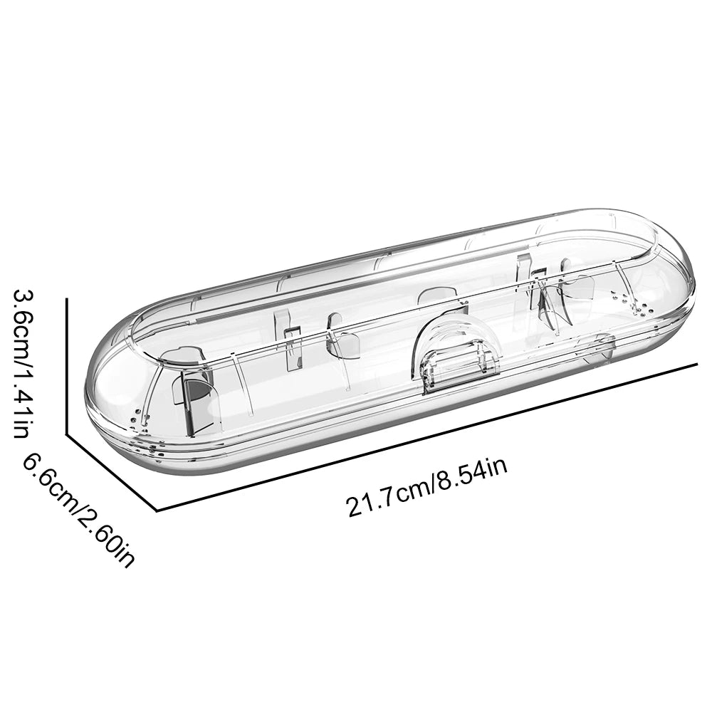 Electric Toothbrush Travel Case for Philips Sonicare, Oral B and Most Other Electric Toothbrushes, Portable Protective Clean Box