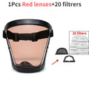 Protector facial transparente para cocina, protección para la cara, antivaho, a prueba de salpicaduras de aceite, para el hogar