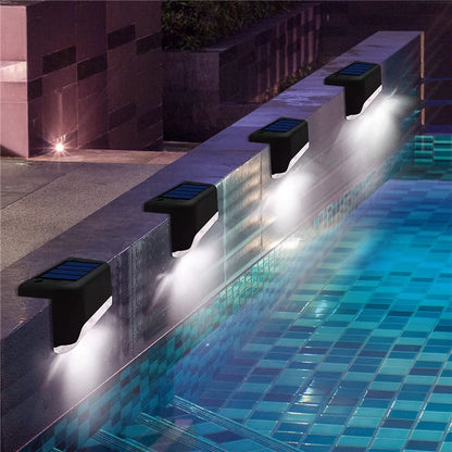 24PCS IP65 Waterproof Solar Garden Light Outdoor LED Solar Power Deck Lamps for Railing Stairs Step Fence Yard Patio Pathway