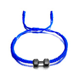 Adjustable Dumbbell Bracelet for Men and Women, Handmade Bracelet, Gold and Silver, Fitness and Energy Jewelry 
