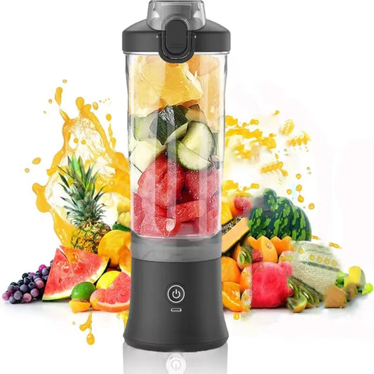 600ml Portable Blender Household Fruit Cup Smoothie Blender 4000mAh USB Rechargeable Smoothie Blender Personal Juicer Kitchen Tools