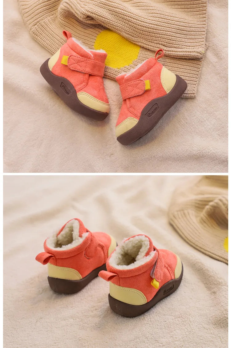 Girl Boot Baby Snow Boot Winter Baby Soft Sole Walking Shoe Child Plush Cotton Shoe Anti-Slip Warm Kid Shoe Kid Boot Boy Botines