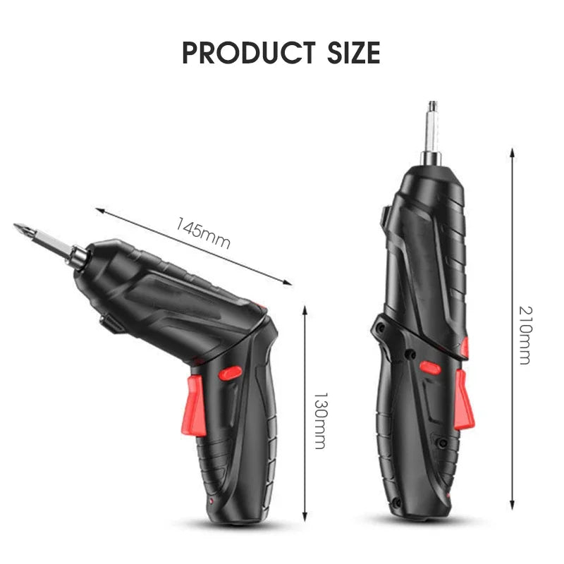 3.6V Screwdriver Kit Rechargeable Lithium Battery Cordless Electric Screwdriver Drill Kit Folding Home Power Tools