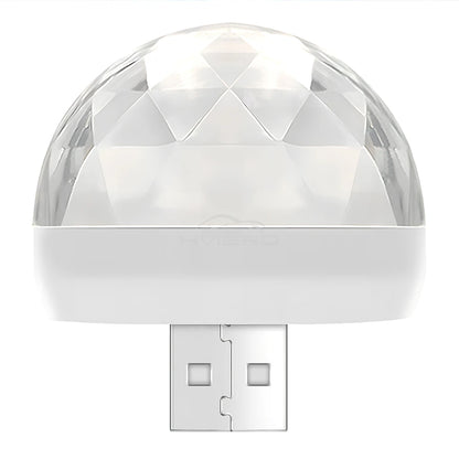 Car DJ RGB Music Sound Colorful LED Mini Mushroom Atmosphere Lights Auto USB-C IOS Holiday Party Karaoke Welcome Decoration 5V