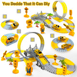 Track Car Train Toys Children Electric Track Toy Car Engineering Car Kids Educational Toys for Children Birthday Gift