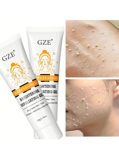GZE Castor Oil Extract Exfoliating Gel, Face and Body Exfoliating Scrub Gel, Deep Cleansing Moisturizing Facial Exfoliator