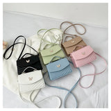 PU Versatile and Fashionable Portable Small Square Bag Single Shoulder Crossbody Bag Luxury Designer Handbag Women's Bags