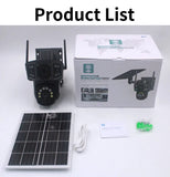 V380 Pro 10X 4K Dual Lens Outdoor Security Network Camera Wireless Wi-Fi Solar CCTV, 4G SIM Solar Cameras