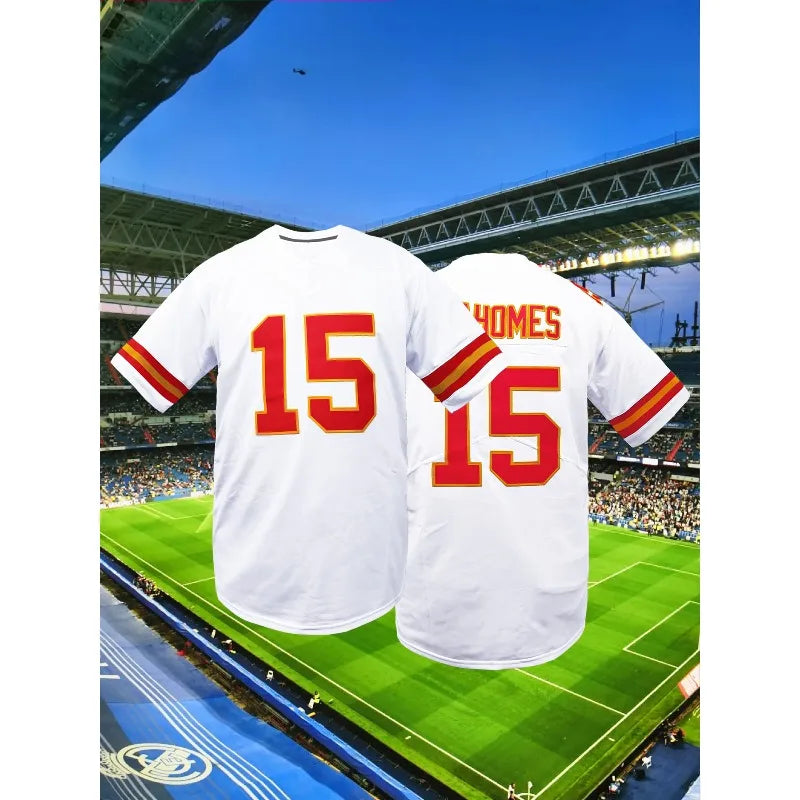 2025 Patrick Mahomes Chiefs Jersey #15 Absorb Sweat Training Outdoors Exercise Uniform Football For Unisex Jersey