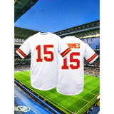 2025 Patrick Mahomes Chiefs Jersey #15 Absorb Sweat Training Outdoors Exercise Uniform Football For Unisex Jersey