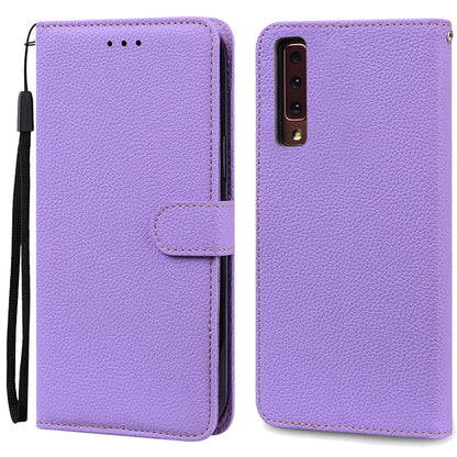 Funda de cuero de lujo con tapa para Samsung Galaxy A7 2018 (SM-A750F)