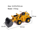 2 in 1 Toys for Boys Alloy Tractor Kids Excavator Bulldozer Miniature Truck Model Diecast Engineering Vehicle Children Gifts