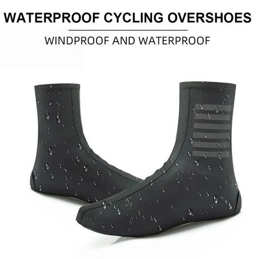 Cubrezapatillas de ciclismo Ykywbike YAS308, impermeables, reflectantes, resistentes al viento, para bicicleta de montaña o carretera, que mantienen el calor y el bloqueo.