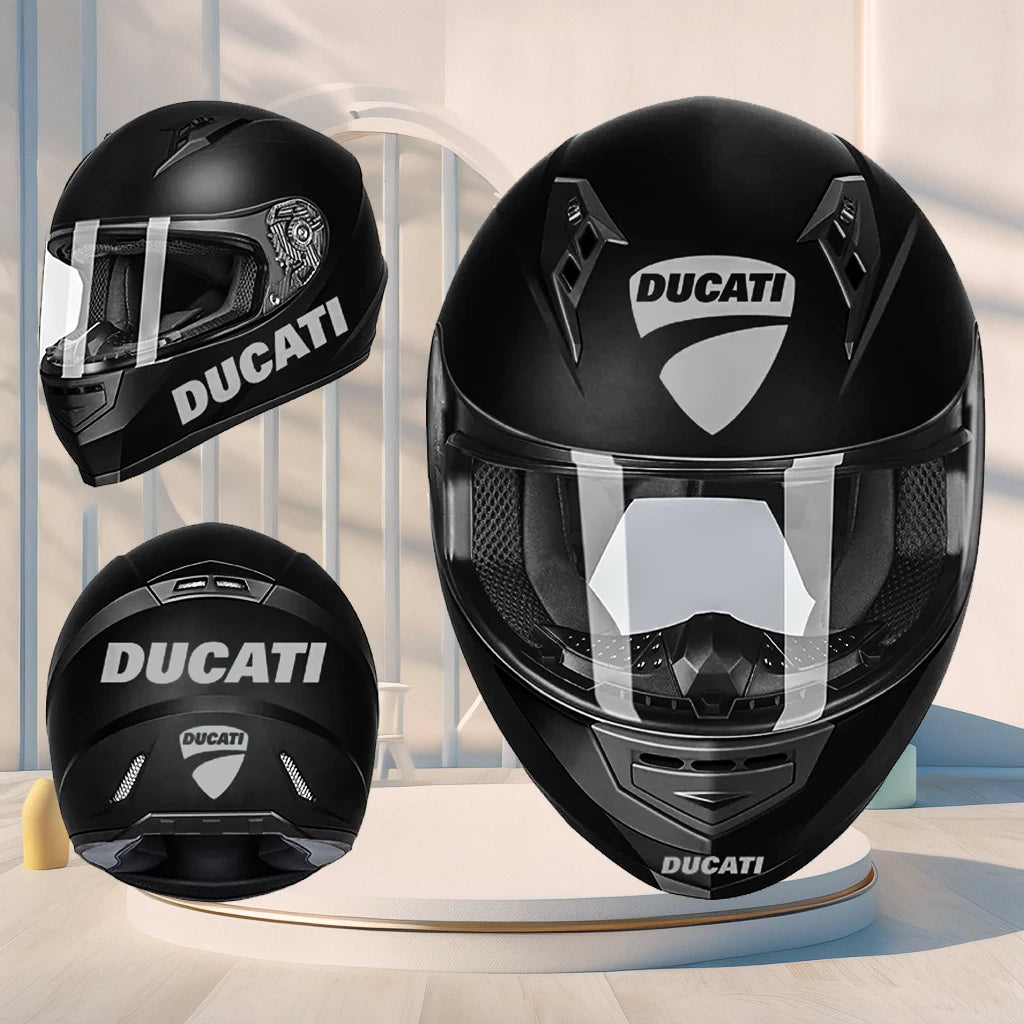 Vinyl Ducati Helmet Sticker Motorcycle Decal Logo
