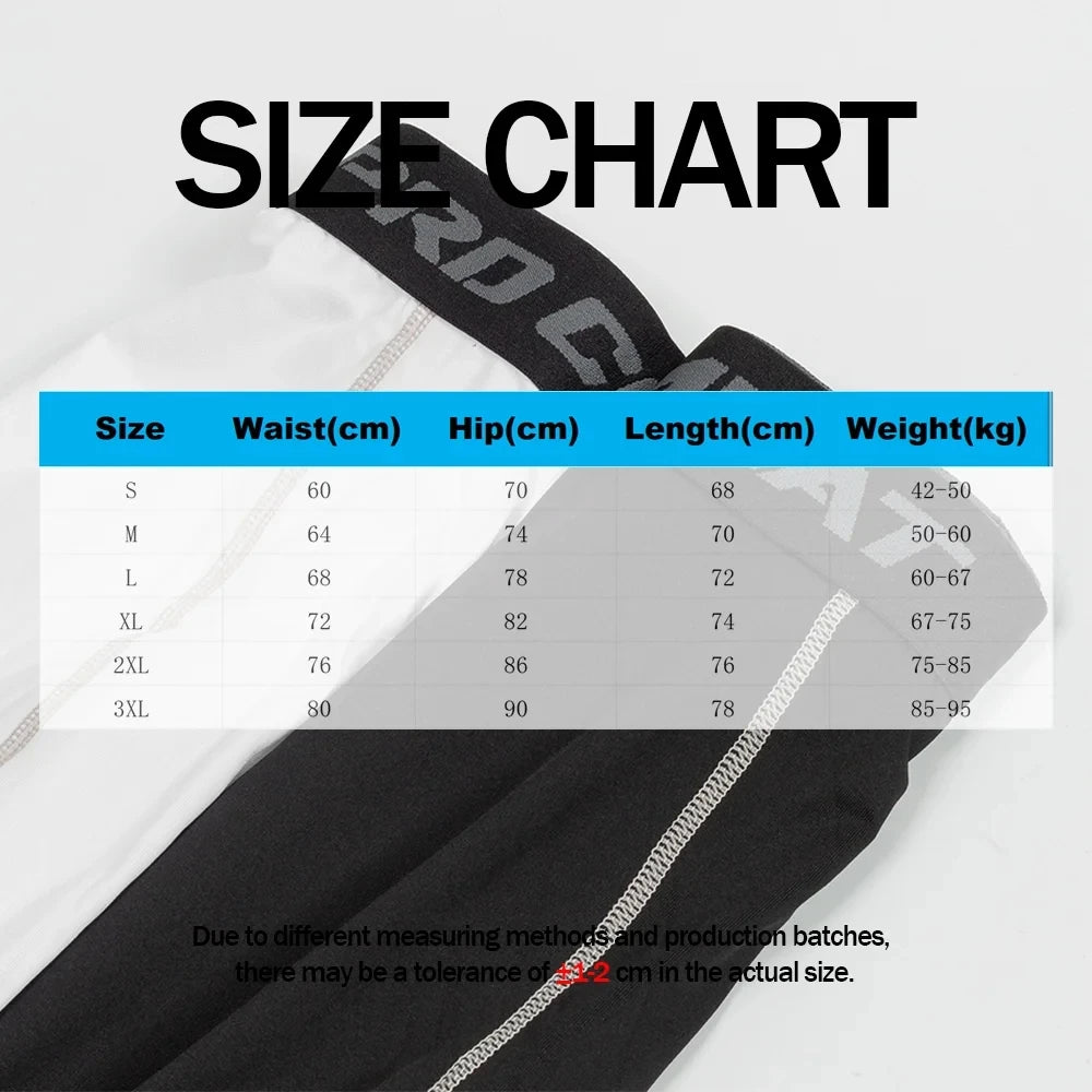 Basketball 7-point Tights Men's Sports Fitness Five-point White Training Pants Compressed High Elastic Quick-drying Leggings