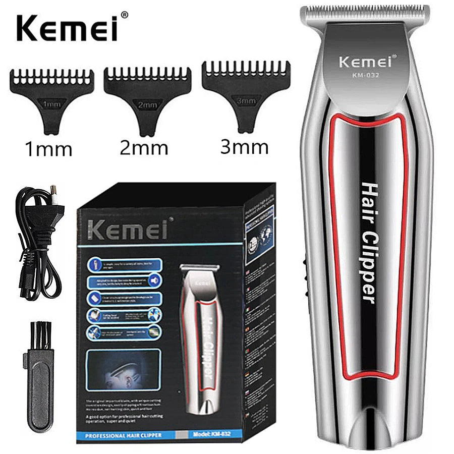 Kemei Professional Hair Trimmer Electric Beard Trimmer For Men Hair Clipper Hair Cutter Machine Haircut Grooming Kit KM-032