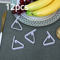 6pcs/12pcs Clear Tablecloth Clips, Picnic Table Cloth Clip, Windproof Table Cover Holder Clamps For Home, Kitchen, Restaurant