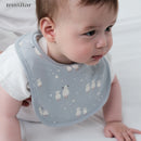 Juego de 3 baberos impermeables para bebés y niños, delantal con dibujos animados, pañuelos para la cena, paños para eructar, accesorios para bebés.