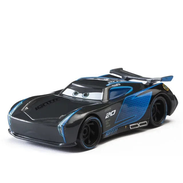 Disney Pixar Cars Toys Racing Lightning McQueen Jackson Storm Mater Sheriff 1:55 Diecast Model Car Toy Children Birthday Gift