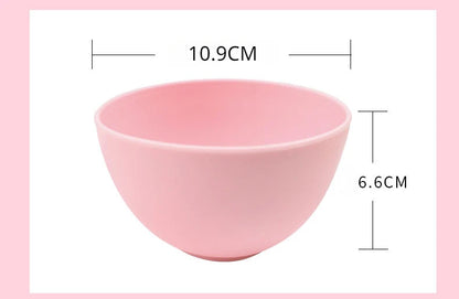 Colorful Silicone Face Mask Bowl Mask Stick Big Face Mask Powder Mixing Bowl Spatula Masks Brush Skin Care Set Belleza Y Salud
