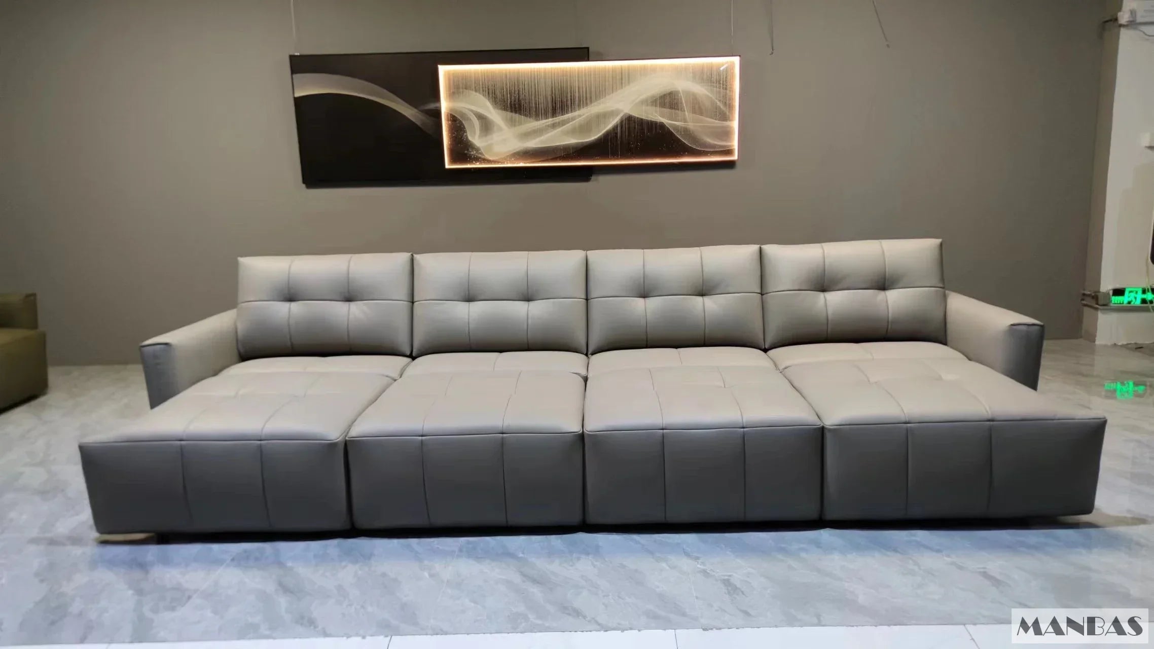 MINGDIBAO Electric Convertible Sofa Bed Italian Genuine Leather Sleeper Couch Multifunction Folding Sofas Beds for Cinema Room