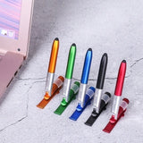 Newest 4-In-1 Multifunction Ballpoint Pen LED Light Fold Phone Holder Night Read Writing Pencil Office School Student Stationery