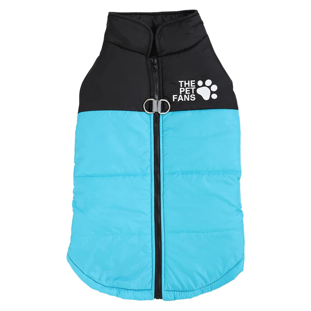 Warm Pet Clothing Winter Reflective Dog Costume Soft Windproof Zipper Jacket Coat With D-ring For Small Dog Chihuahua Labrador