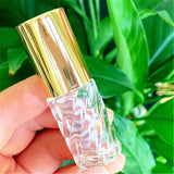 5/10ml Essential Oil Glass Roller Bottles With Roller Balls Refillable Perfume Dispenser Vials Travel Clear Cosmetic Container
