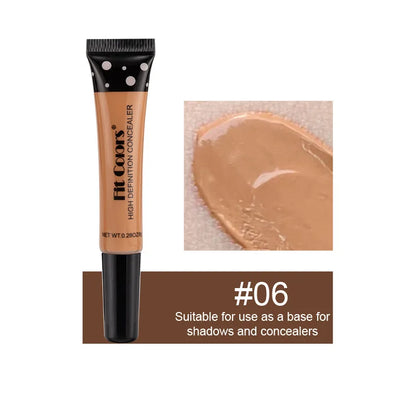 Base líquida hidratante, corretivo com corretivo flexível, ajuste cores, cubra círculos escuros e manchas de acne, 8 tamanhos