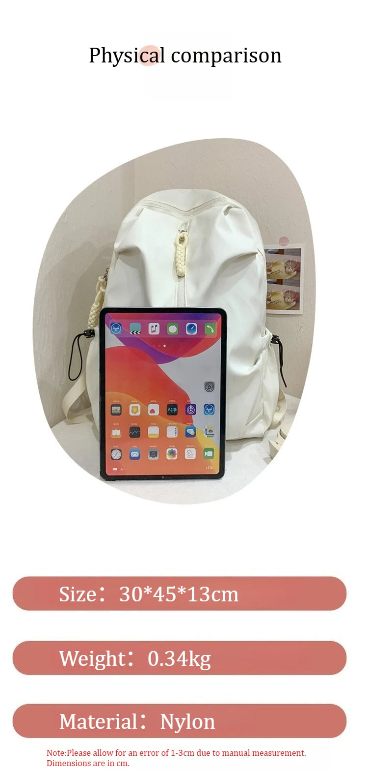Large Capacity Schoolbag for Boys and Girls, High School and College Students, Simple Casual Sports Backpack, Fashion Travel Backpack