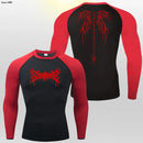 Y2k anime impressão camisa de compressão dos homens correndo camiseta de secagem rápida fitness esportiva ginásio esportes respirável topos rash guard mma