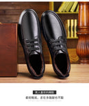Hot Sale Men Genuine Leather Casual Shoes Soft Sole Lace-up Luxury Brand Middle-aged Old Man Dad Lightweight Loafers Shoes