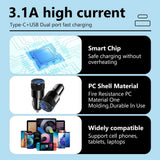 Olaf USB Type-C Car Phone Adapter Fast Charging, Quick Charge 3.0, 68W, PD, iPhone 13, 12, Xiaomi, Huawei, Samsung S21