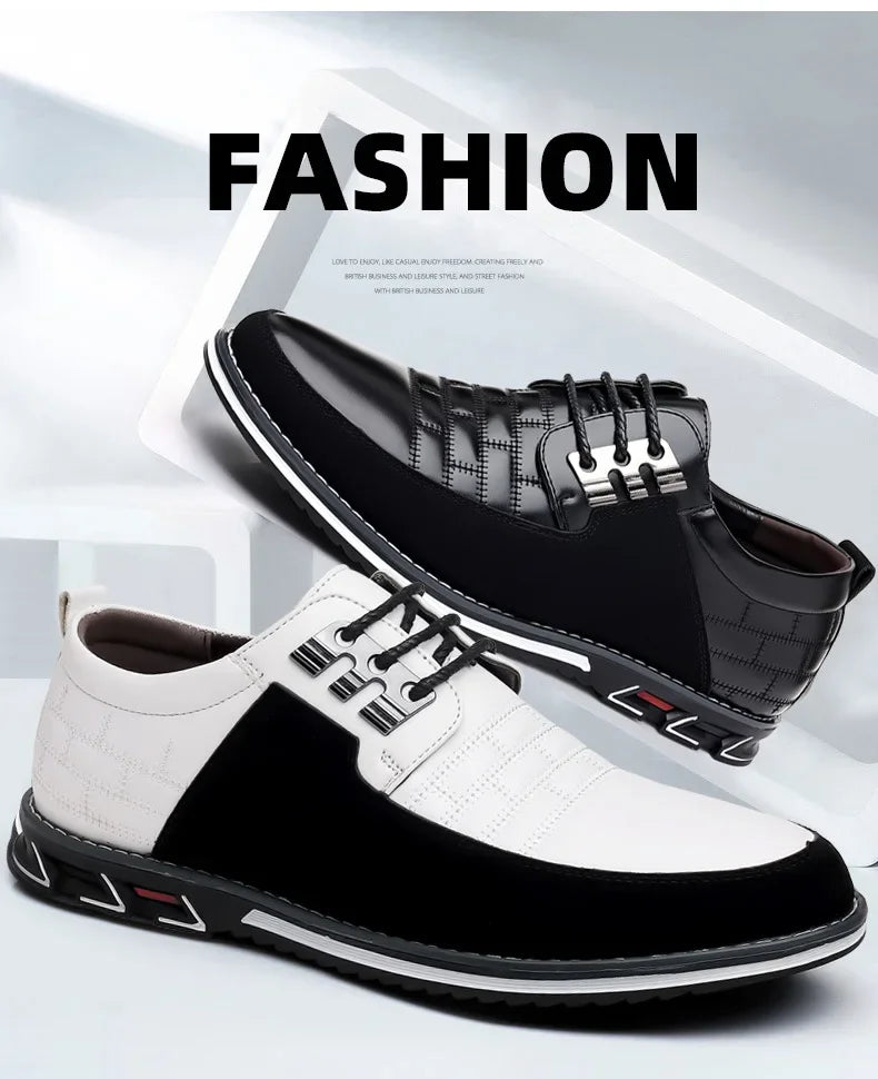 2024 Autumn Business Casual Shoes for Men Trend Classic Leather Shoes Outdoor Men Sneakers Sewing Breathable Men's Dress Shoes