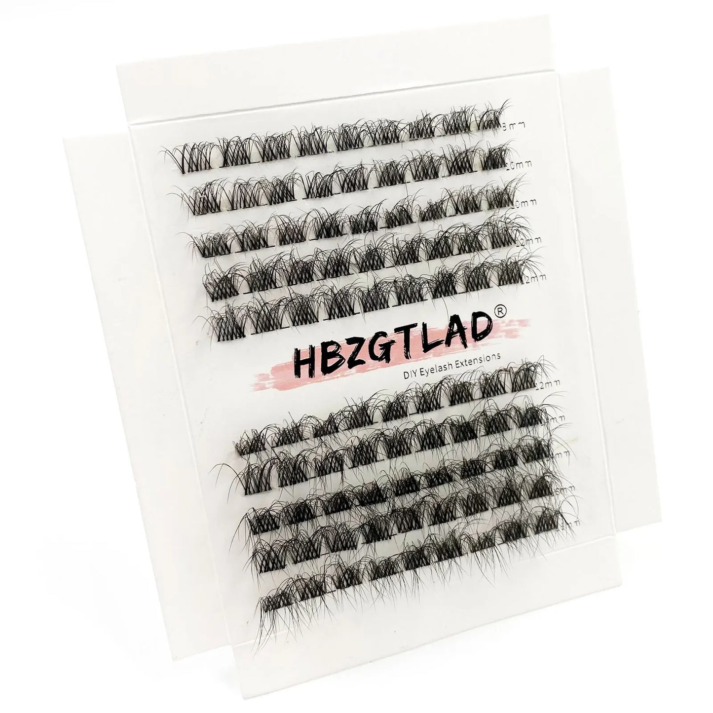 5D DIY Cluster Invisible band Lashes Segmented Bundle Thick Eyelashes Extension Russian Volume Individual False Lashes Cilios