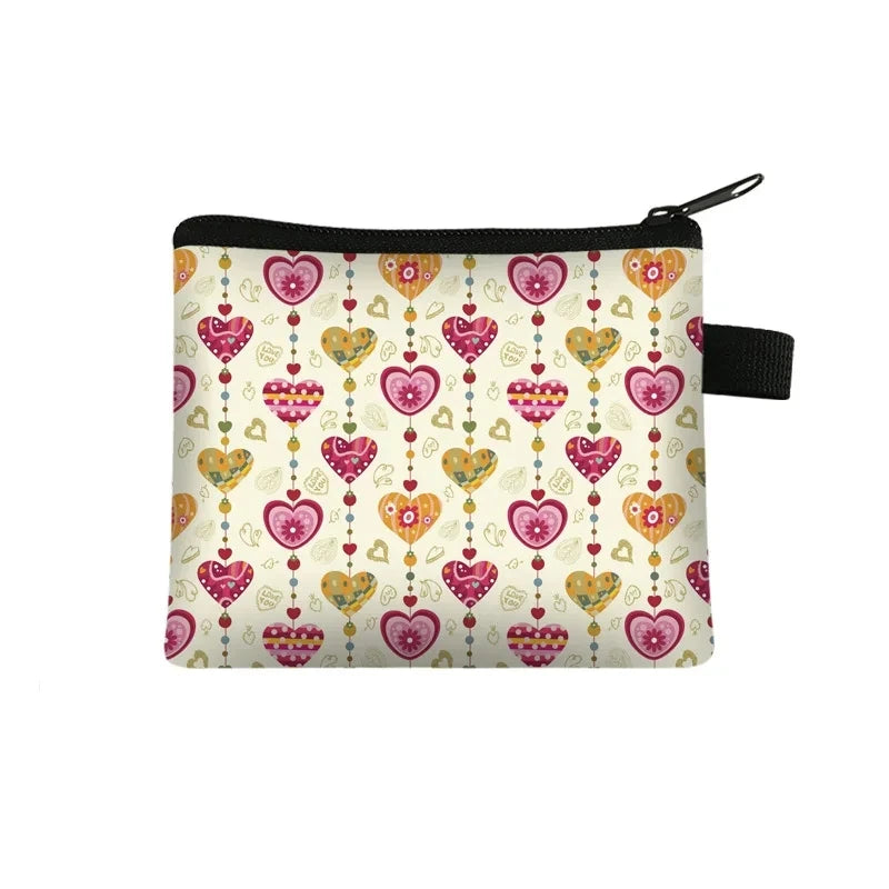 Carteira Portfel Men Wallet Women Cartera Mujer Female Short Cute Flower Zero Wallet Simple Fashion Card Bag Coin Purse Key Case