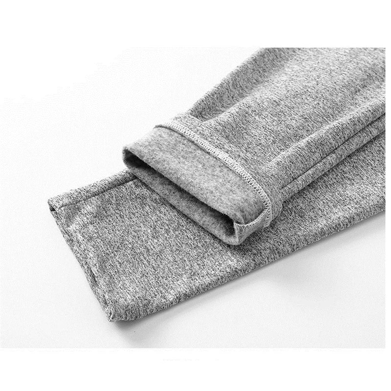 Thermal Underwear Men Thin Fleece Leggings Elastic Underpants Solid Color Render Pants Slim Men Clothing Soft