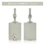 New Airplane Buckle Anti Lost Luggage Tags Thickened Flip Cover Luggage Tag Boarding Pass Suitcase Label Name ID Address Lable