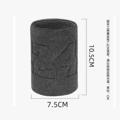 Muñequera elástica de algodón con número 30 para baloncesto, ideal para hombres y niños, gimnasio, fitness, tenis, correr y absorber el sudor.