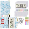 New Budget Plan Notebook A6 Cash Envelope Saving Money 6 Holes Binder for Financial Management A6 Loose-leaf Notebook Binder