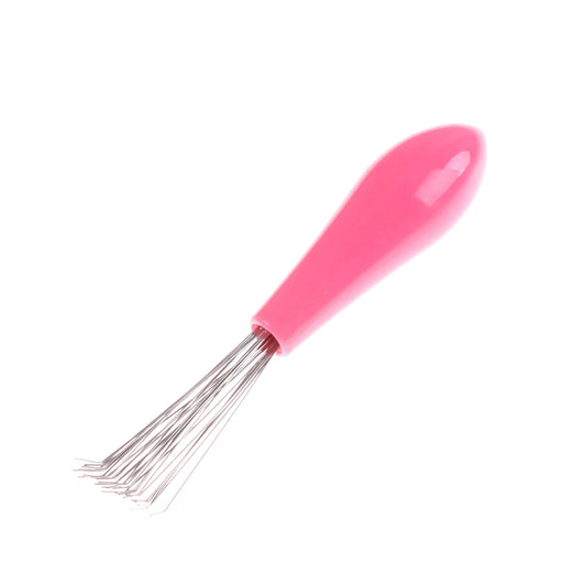1 PC Random Color Comb Hair Brush Cleaner Cleaning Remover Embedded Plastic Comb Cleaner Tool