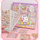 50 in 1 landscape stickers miniature scene collection 3d three-dimensional girls children's educational toys
