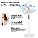 16 Inch Smart Pedestal Standing Fan Shaking Time Outdoor Remote Control Floor Fan for Living Room Bedroom Kitchen Home Office